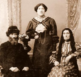 Great-Grandparents Dovid and Keila Borkovsky with Daughter Rachelle